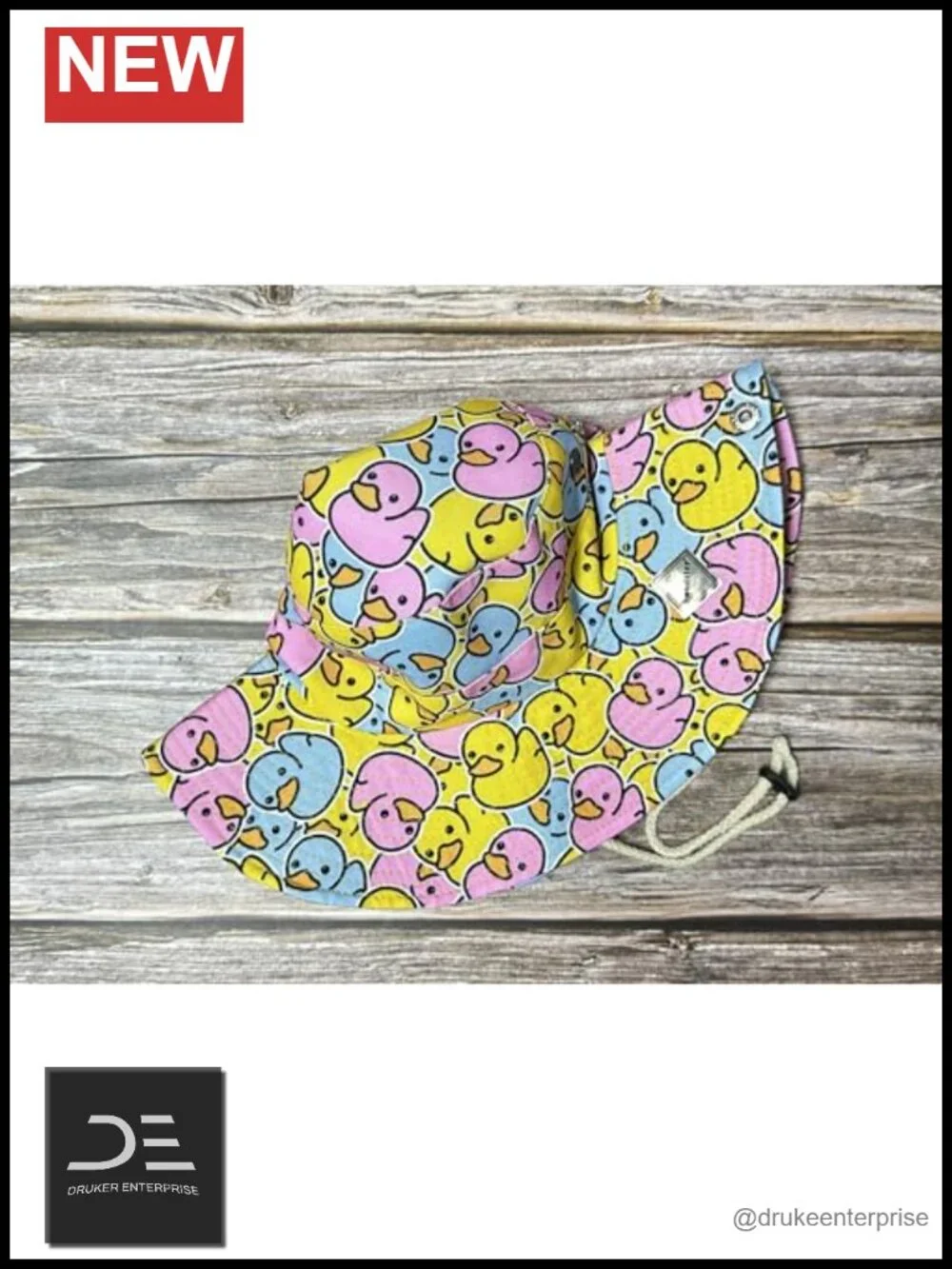Reversible Cotton Bucket Hat with Chin Strap for Sun Protection